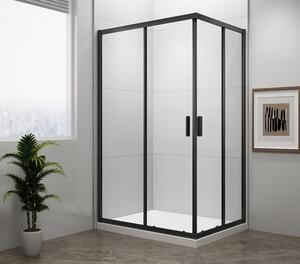 Sprchový kút obdĺžnik 80x90 cm Polysan Easy Black EL5315B