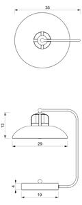 Stolná lampa FELIX 1xE27/60W/230V modrá