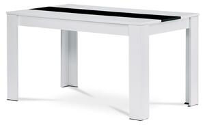 Jedálenský stôl SHELBY biela/čierna