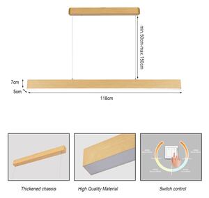 Brilagi - LED luster na lanku SLEEKLINE LED/40W/230V 3000/4500/6000K dubový dekor