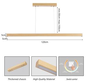Brilagi - LED luster na lanku OAK LED/30W/230V 3000/4500/6000K dub