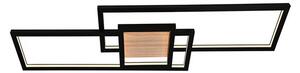 Lindby - Emiljan LED Stropné Lampa Čierna