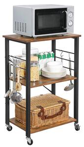 Mobilný pomocný kuchynský stôl LOFT 89 cm