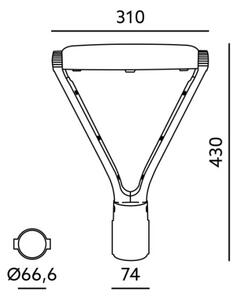 LED Pouličné svietidlo NEXPARK LED/30/40/60W/230V 3000/4000/6500K IP66