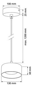 Brilagi - LED Luster na lanku AURA LUX 1xGX53/30W/230V čierna/dymová