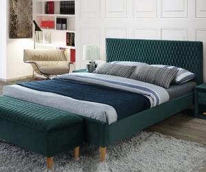 AMI nábytok Čalúnená posteľ Azarro Velvet 140x200 cm