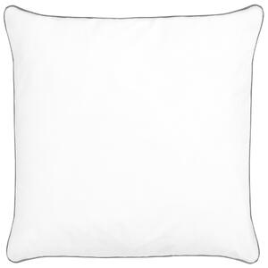 Vankúš na spanie biely bavlna japara 80 x 80 cm polyesterová výplň vysoký profil
