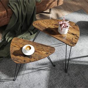 Konferenčný stolík na kávu 2 ks - rustikálny štýl