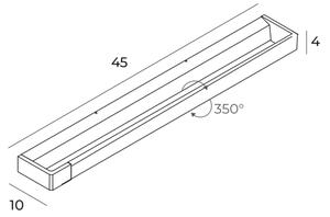 MAXLIGHT W0306 - LED Kúpeľňové nástenné svietidlo FLINK LED/12W/230V IP44 biela