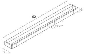 MAXLIGHT W0319 - LED Kúpeľňové nástenné svietidlo FLINK LED/18W/230V IP44 zlatá