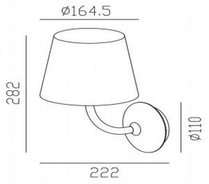 Gardino LX1791 - LED Vonkajšia nástenná lampa VIOLA LED/7W/230V IP65