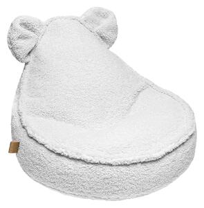 Bearly Sedací vak s uškami Teddy White