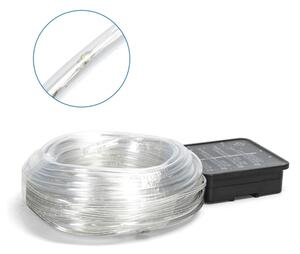 Aigostar - LED solárna svetelná reťaz, 100 LED, 8 režimov, 12 m, IP65, studená biela