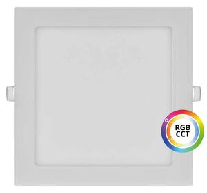 Biely vstavaný LED panel hranatý 225 x 225mm 27W 24V RGB+CCT – LED panely > Vstavané LED panely do sadrokartónu