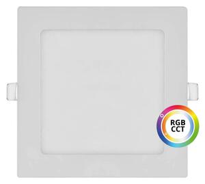 Biely vstavaný LED panel hranatý 174 x 174mm 18W 24V RGB+CCT – LED panely > Vstavané LED panely do sadrokartónu