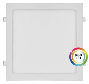 Biely vstavaný LED panel hranatý 300 x 300mm 36W 24V RGB+CCT – LED panely > Vstavané LED panely do sadrokartónu