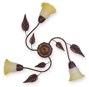 BRILAGI - Stropné svietidlo BLOSSOM 3xE27/40W/230V pr. 75 cm patina/mosadz