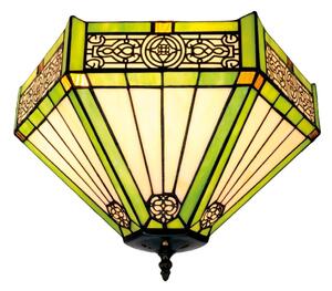 BRILAGI - Tiffany vitrážové stropné svietidlo EMERALD 2xE27/60W/230V priemer 40 cm