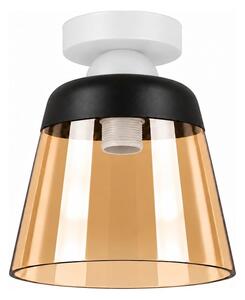 BRILAGI-LED Stropné svietidlo R GLASS 1xE27/60W/230V pr. 15,5 cm biela/dymová béžová