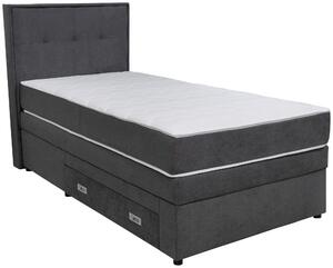 BOXSPRINGOVÁ POSTEĽ, 90/200 cm tmavosivá Hom`in - Postele