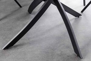 Okrúhly jedálenský keramický stôl Halia 120 cm antracitový
