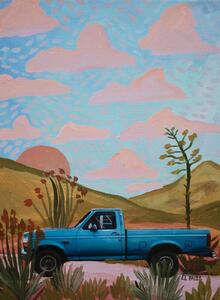 Ilustrácia Chevrolet on the road II, Eleanor Baker, (30 x 40 cm)