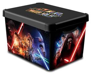 Úložný box s vekom Curver Star Wars / L / 39,5 x 29,5 x 25,9 cm / plast / čierna