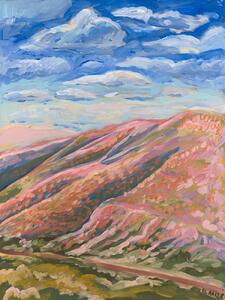 Ilustrácia Colorful hills, Eleanor Baker, (30 x 40 cm)