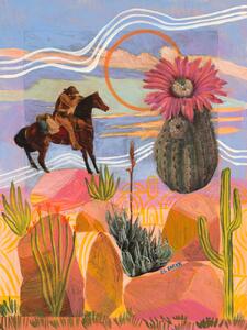 Ilustrácia Wild West, Eleanor Baker, (30 x 40 cm)