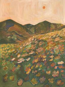 Ilustrácia Blooming field, Eleanor Baker, (30 x 40 cm)