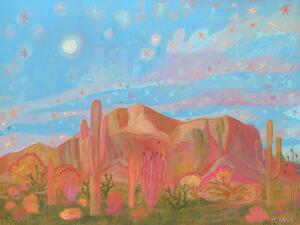 Ilustrácia Colorful desert II, Eleanor Baker, (40 x 30 cm)