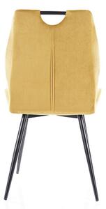 Jedálenská stolička ORCU žltá/čierna