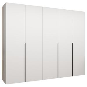 NovýNábytok.sk Šatníková skriňa 250 cm Alice 1 (biela + čierna). Akcia -49%. Vlastná spoľahlivá doprava až k Vám domov. 1126126