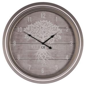 Autronic - Hodiny nástěnné - kovový rám, strom života, 58 cm - HA1759
