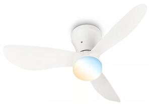 Brilo - LED stmievateľný stropný ventilátor LUFITO LED/15W/230V 3000/4000/6000K biely + diaľkové ovládanie