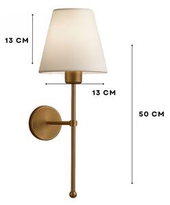 Nástenné svietidlo ASPARAGUS 1xE27/40W/230V zlaté/krémové