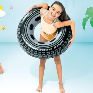 Plávacie koleso s motívom pneumatiky Čierna