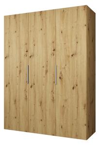 NovýNábytok.sk Šatníková skriňa 150 cm Mirabella 1 (dub artisan + kašmír). Akcia -18%. Vlastná spoľahlivá doprava až k Vám domov. 1126348