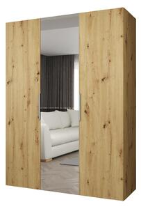 NovýNábytok.sk Šatníková skriňa 150 cm Mirabella 2 (dub artisan + kašmír). Akcia -19%. Vlastná spoľahlivá doprava až k Vám domov. 1126403