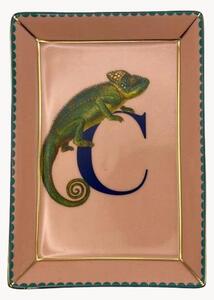 Dekoračný podnos z jemného kostného porcelánu Chameleon