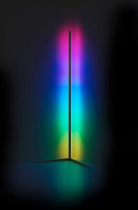 Čierna LED stojacia lampa (výška 141 cm) Level – Trio