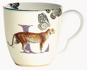 Hrnček z jemného kostného porcelánu Leopard