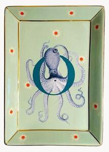 Dekoračný podnos z jemného kostného porcelánu Octopus