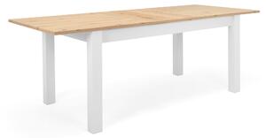 Jedálenský stôl BALDWIN dub artisan/biela
