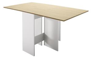 Adore Furniture Skladací jedálenský stôl 75x140 cm hnedá/biela AD0049 + záruka 3 roky zadarmo
