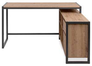 Písací stôl FREDDIE 37A dub artisan/antracitová