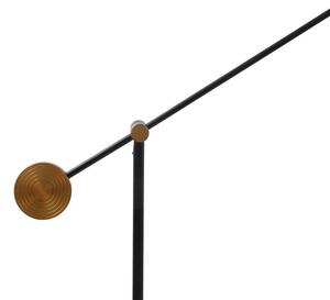 Lucande - Adomas LED Stojaca Lampa Black/Gold Lucande - Lampemesteren