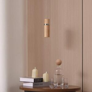 Lucande - Nojus LED Závěsná Lampa Wood/Chrome Lucande - Lampemesteren