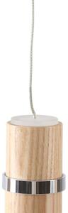Lucande - Nojus LED Závěsná Lampa Wood/Chrome Lucande - Lampemesteren