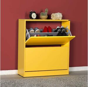 Adore Furniture Skrinka na topánky 84x73 cm žltá AD0126 + záruka 3 roky zadarmo